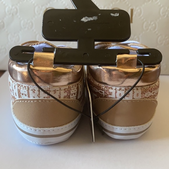 Bebe Rose Gold baby tennis shoes 👟 - Picture 4 of 8